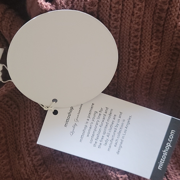 Mittoshop Oversized Sweater with Tie side NWT - Picture 8 of 8